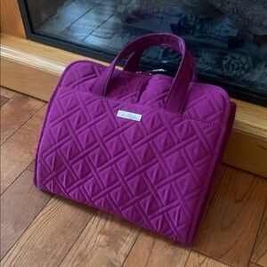 Vera Bradley Quilted Magenta makeup  Tote